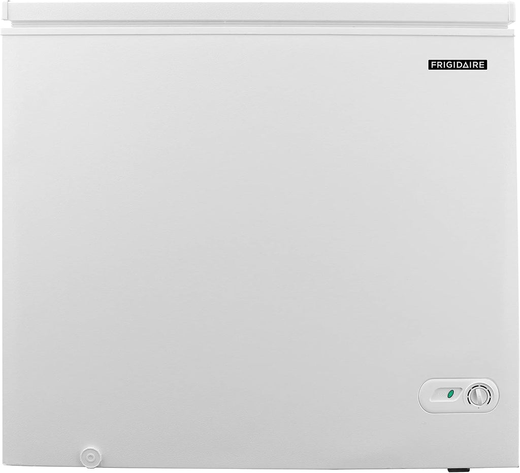 FRIGIDAIRE EFRF9003 Chest Deep Freezer, 9 Cu. Ft. Class, WhiteAdjustable Thermostat-Removable Vinyl Coated Wire Basket-Easy Defrost Drain, 9-10CF, White Jansha Store
