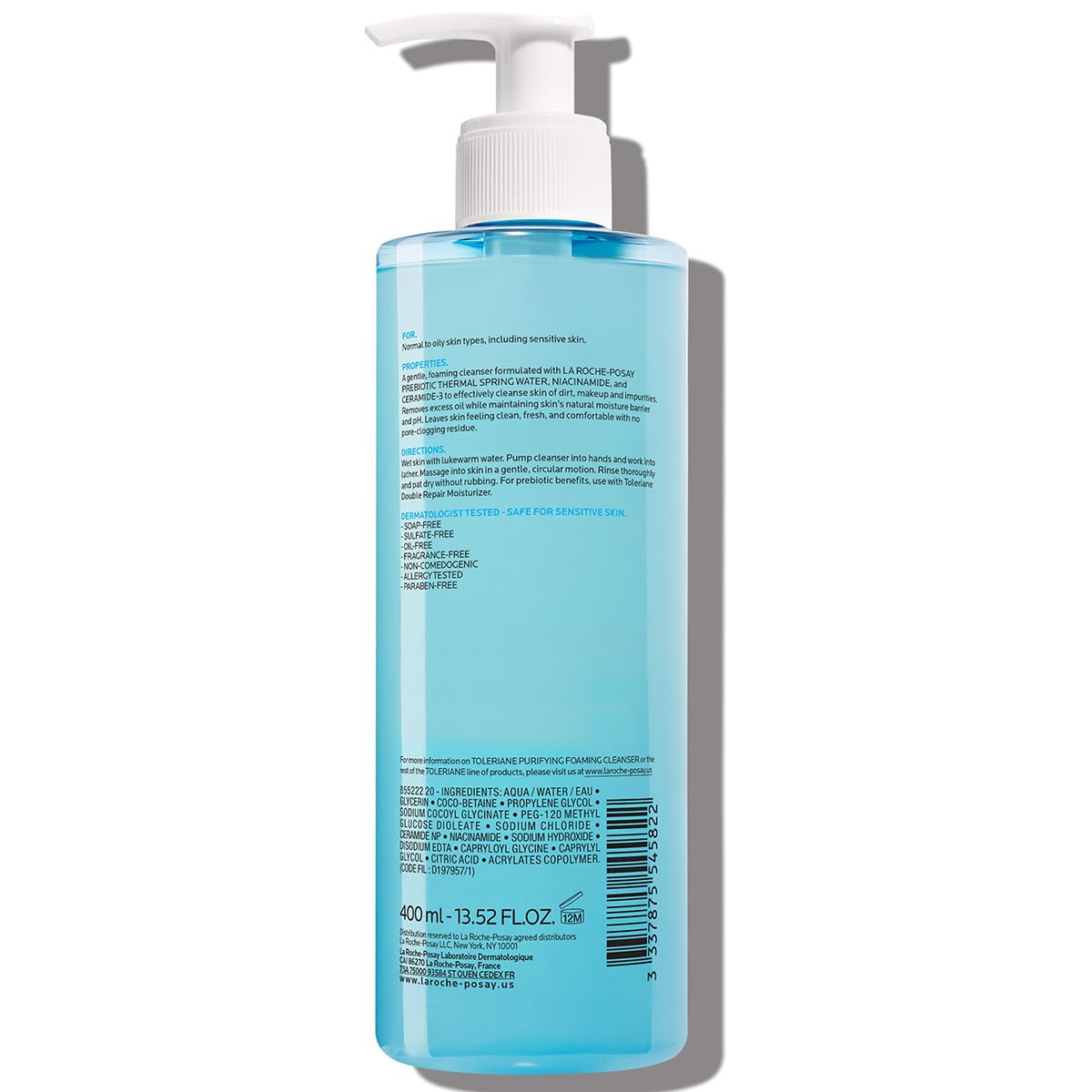 La Roche-Posay Toleriane Purifying Foaming Facial Cleanser with Niacinamide Jansha Store