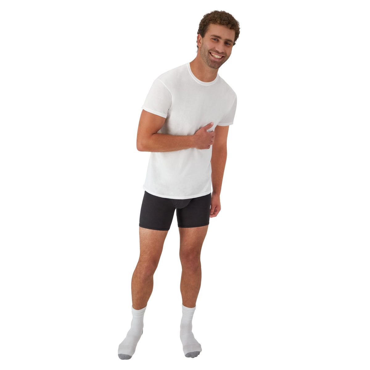 Hanes Men's Undershirt Packs, Stay-Tucked Soft Cotton Undershirts, Best Undershirts for Men, White/Black/Asstd Multipacks Jansha Store