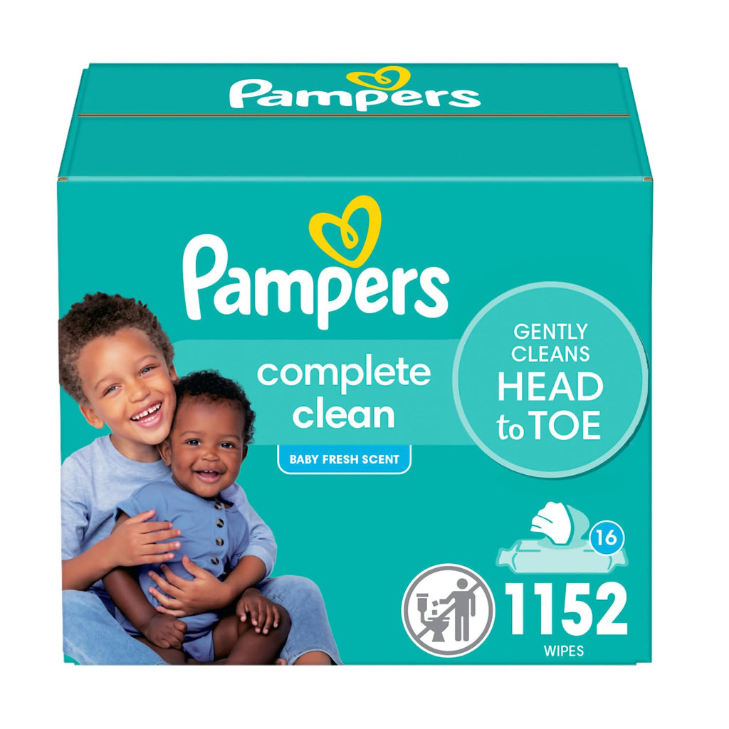 Pampers Complete Clean Baby Wipes - Fresh Scent 1X 72 Count Jansha Store