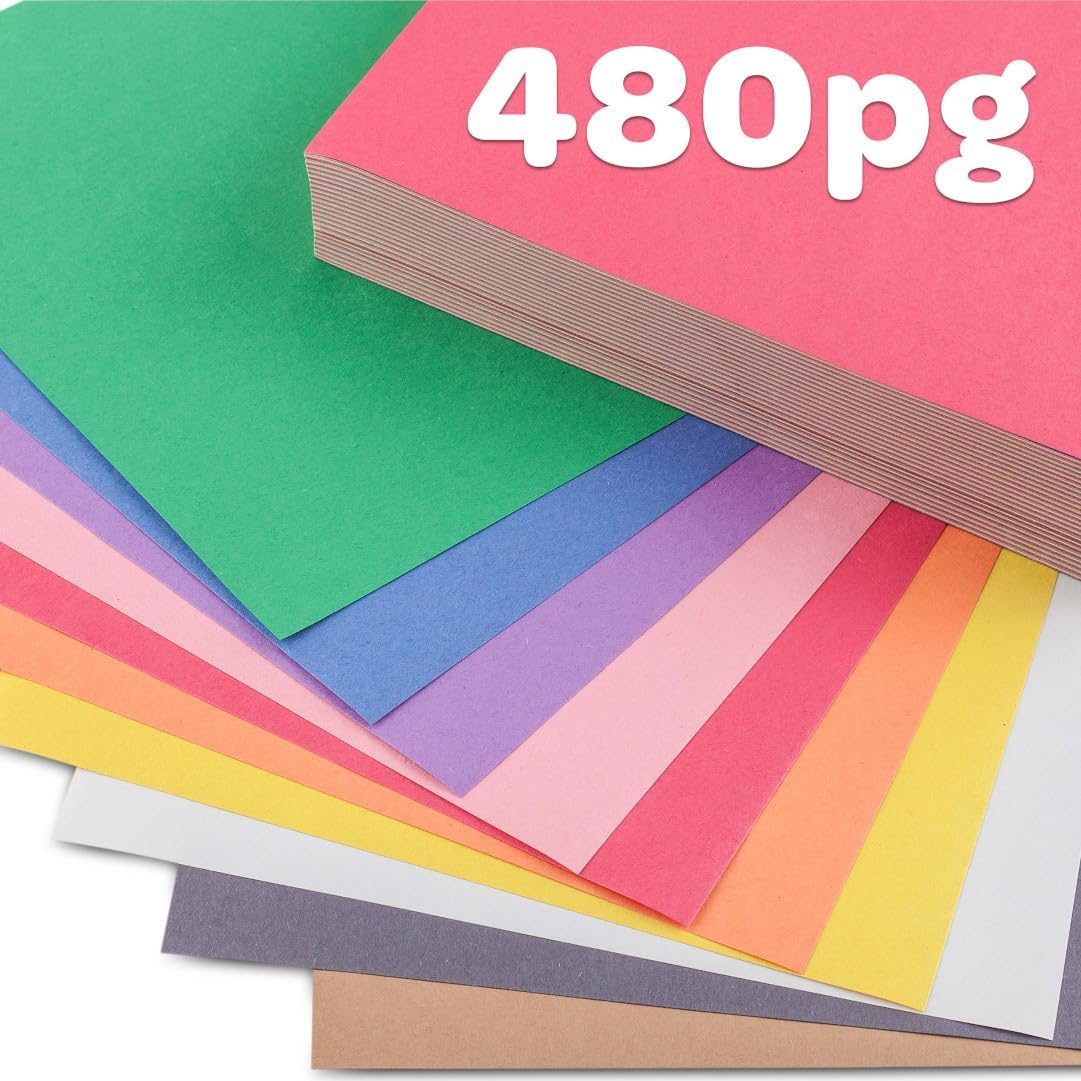 Crayola Construction Paper Bulk Pack (480 Sheets) – 10 Assorted Colors, 9x12, Teacher School Supplies & Classroom Must Haves, Card Making Craft Supplies, Art Paper Jansha Store