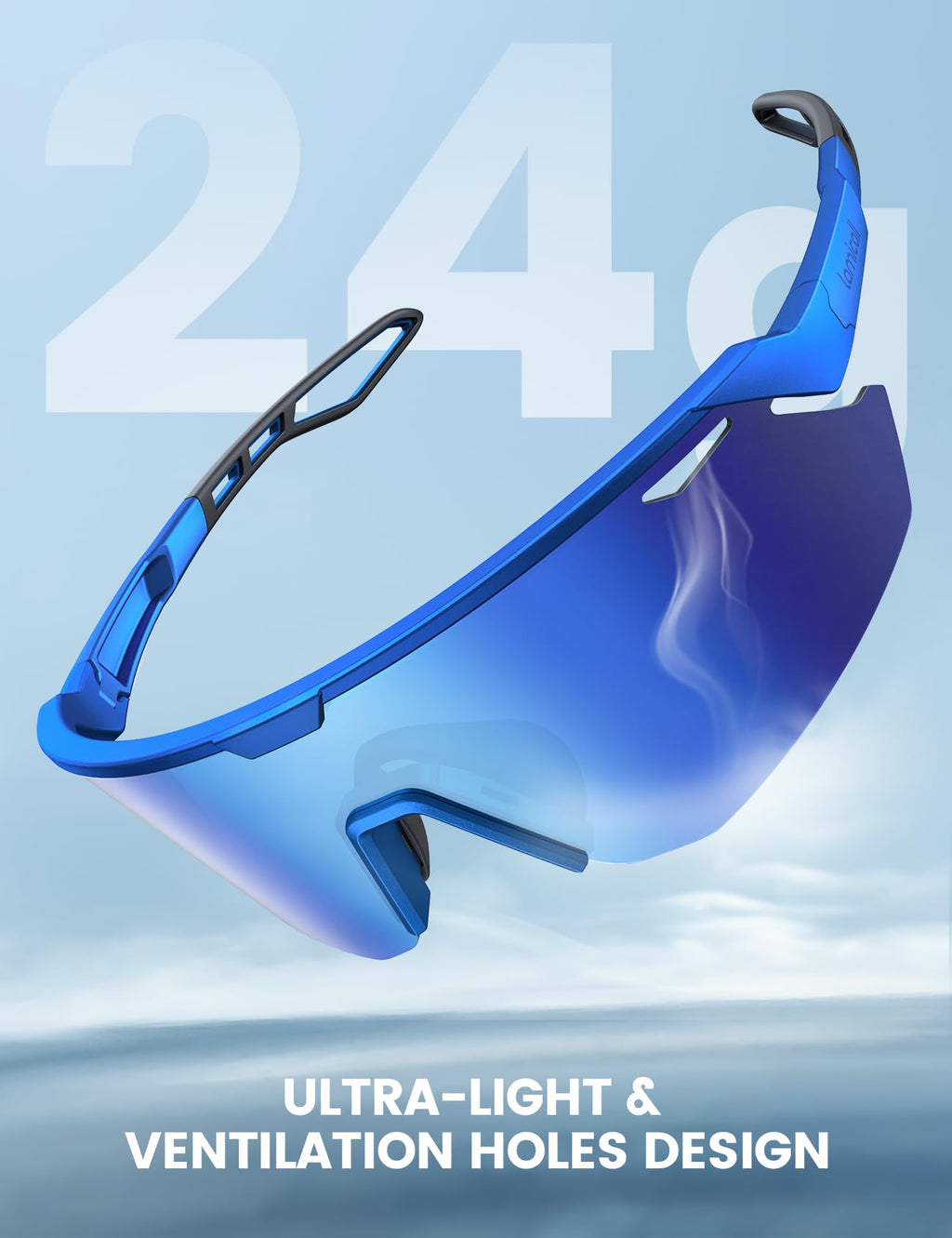 Lamicall 24g Polarized Sports Sunglasses for Men Women - UV400 Protection Sun Glasses for Baseball Running Cycling Fishing Jansha Store