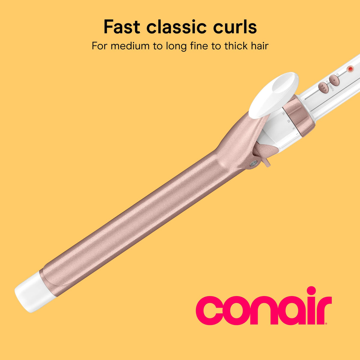 Conair Curling Iron, Double Ceramic, 1/2-in. Barrel, White/Rose Gold Jansha Store