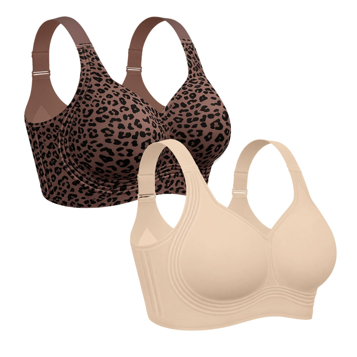 OEAK Womens Wireless Jelly Bras Plus Size Support Push Up Comfortable Bra Jansha Store