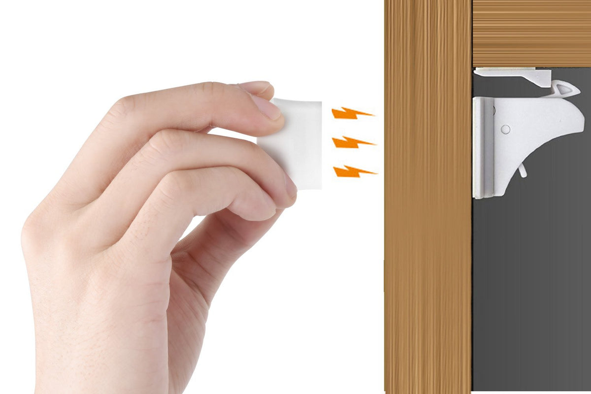 Vmaisi 20 Pack Magnetic Cabinet Locks Baby Proofing and 2 Keys Jansha Store