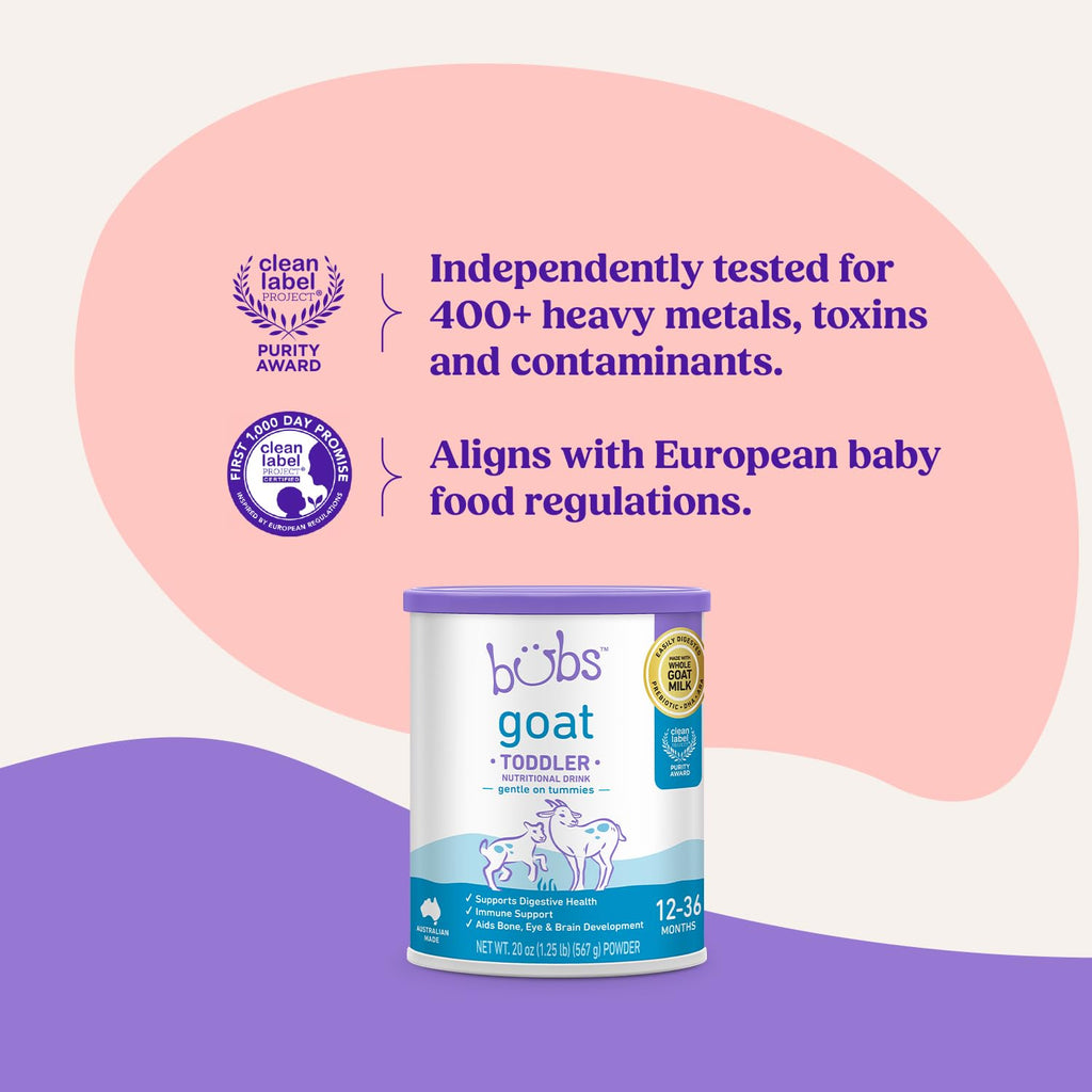 Bubs Whole Goat Milk Infant Formula for 0-12 Months, Non-GMO Milk, 20 oz Jansha Store
