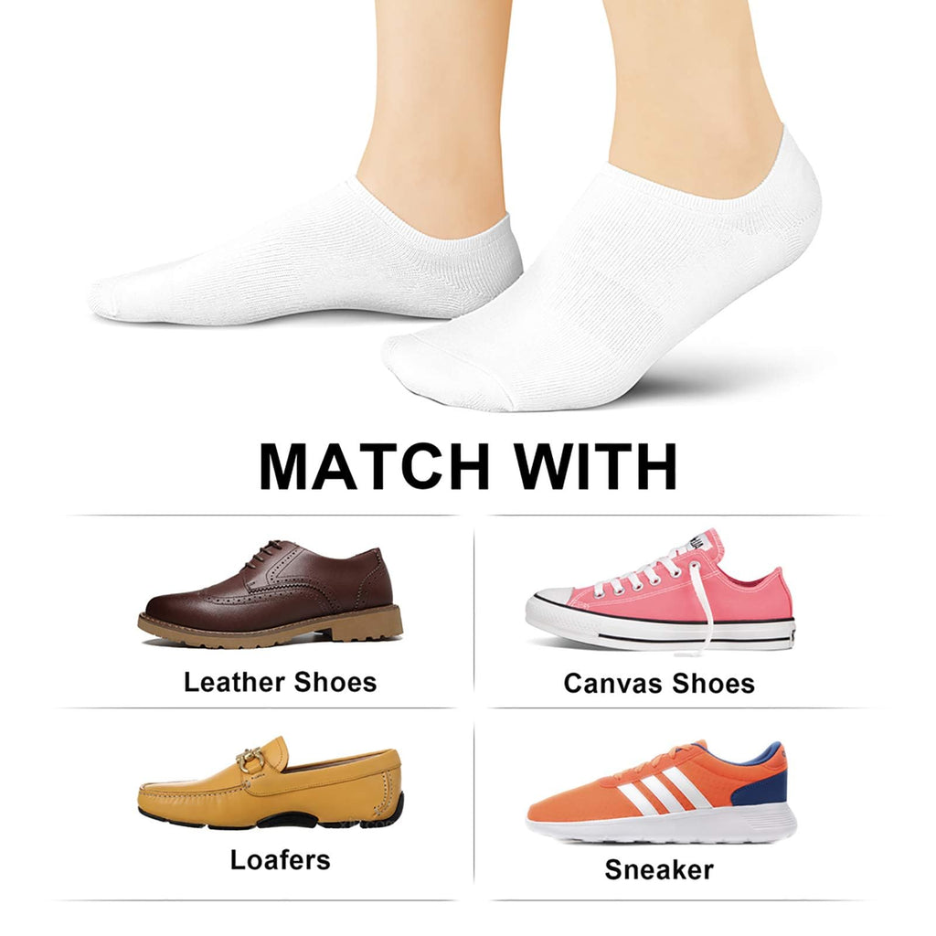 wernies No Show Socks Women Low Cut Ankle Socks Non Slip 4/8 Pairs Jansha Store