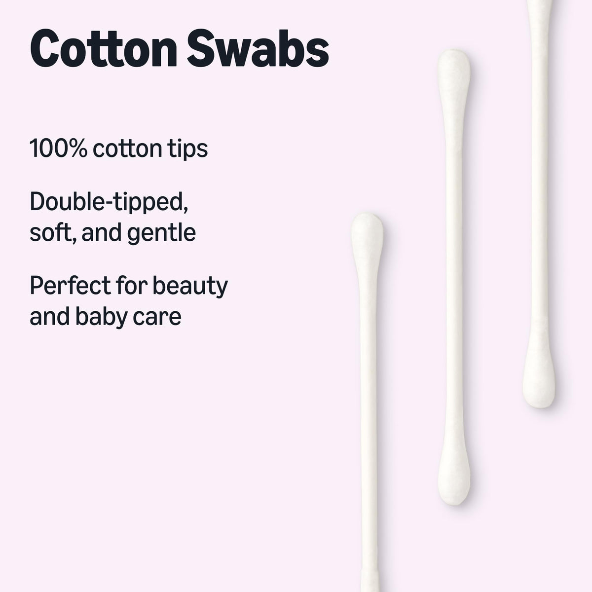 Amazon Basics Double-Tipped Cotton Swabs for Personal Hygiene and Baby Care, Cotton, Versatile, 500 Count Jansha Store