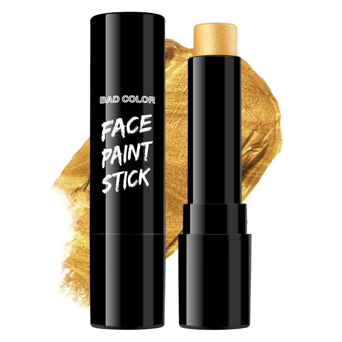 BADCOLOR Black Cream-Blendable Face Body Paint Stick for Adults Children Eye Black Softball Football Baseball Sports , Non-Toxic Hypoallergenic for Halloween SFX Makeup Cosplay Joker Costume Parties Jansha Store