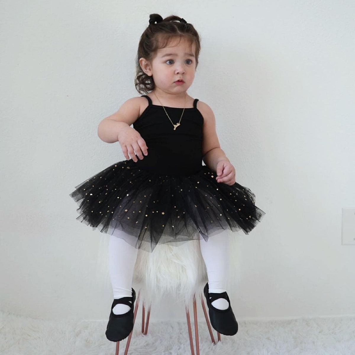 Stelle Girls' Footed Ballet Tights for Dance Class Toddler Kids 2T-15Y Jansha Store