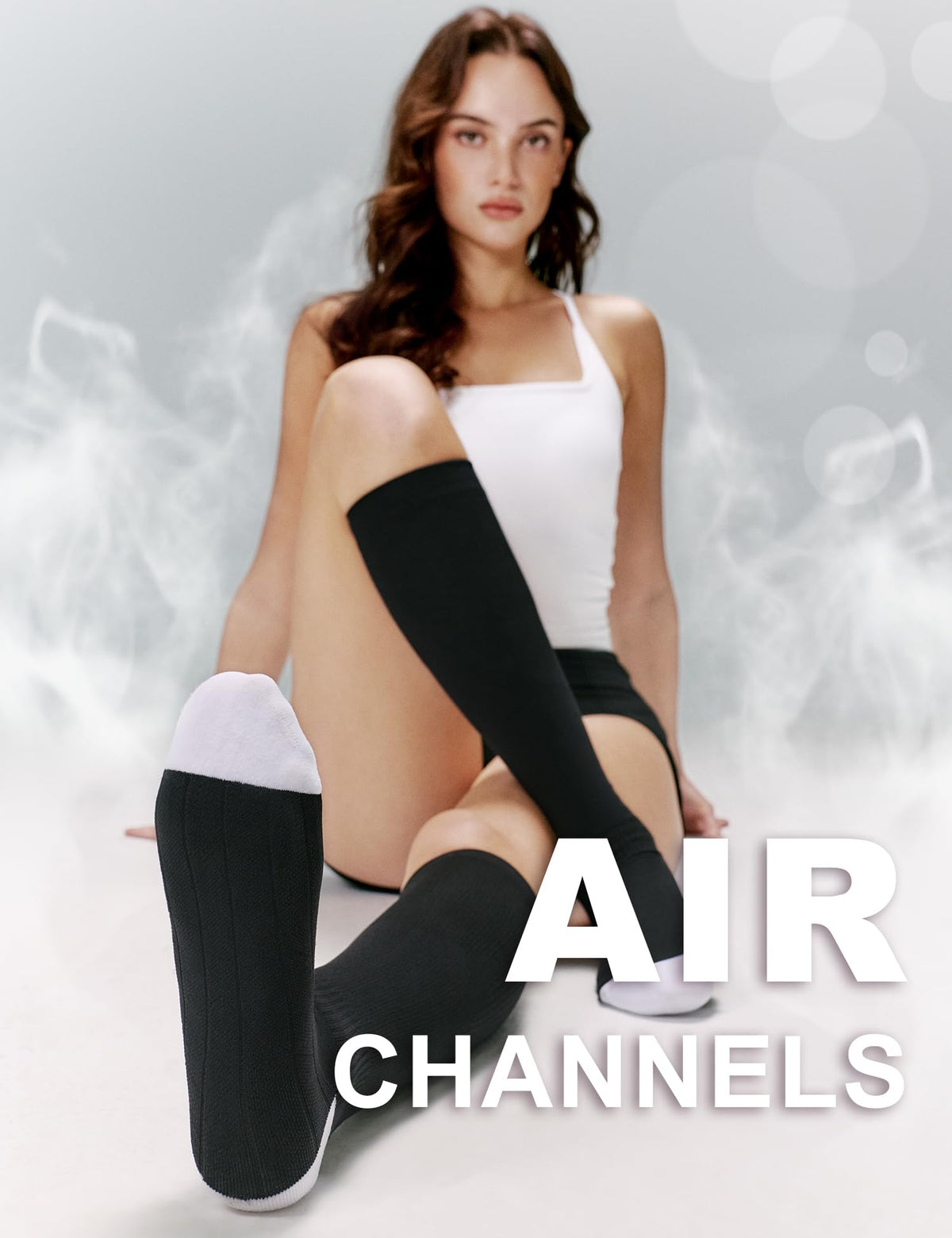 FITRELL 3 Pairs Compression Socks for Women and Men 20-30mmHg-Circulation Support Socks Jansha Store