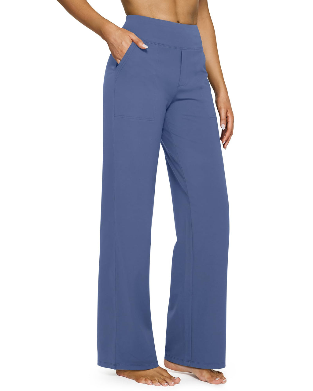 G4Free Yoga Pants for Women Wide Leg Pants with Pockets High Waisted Jansha Store
