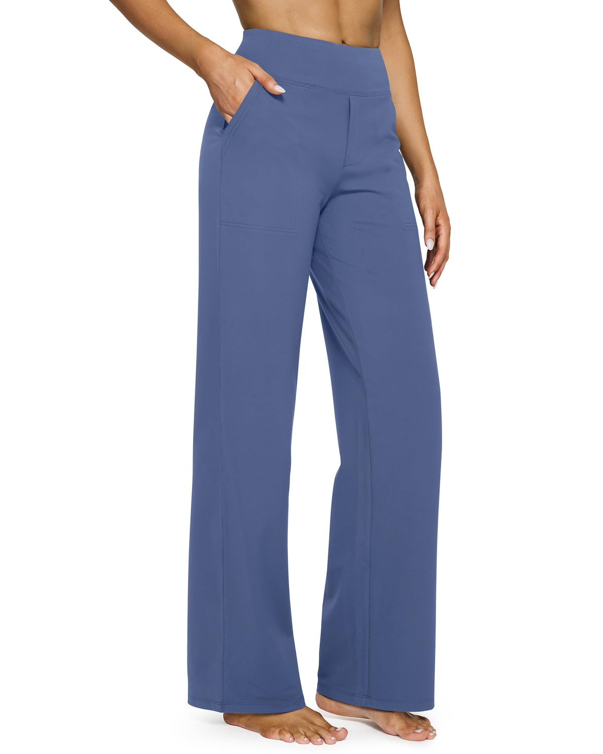 G4Free Yoga Pants for Women Wide Leg Pants with Pockets High Waisted Jansha Store