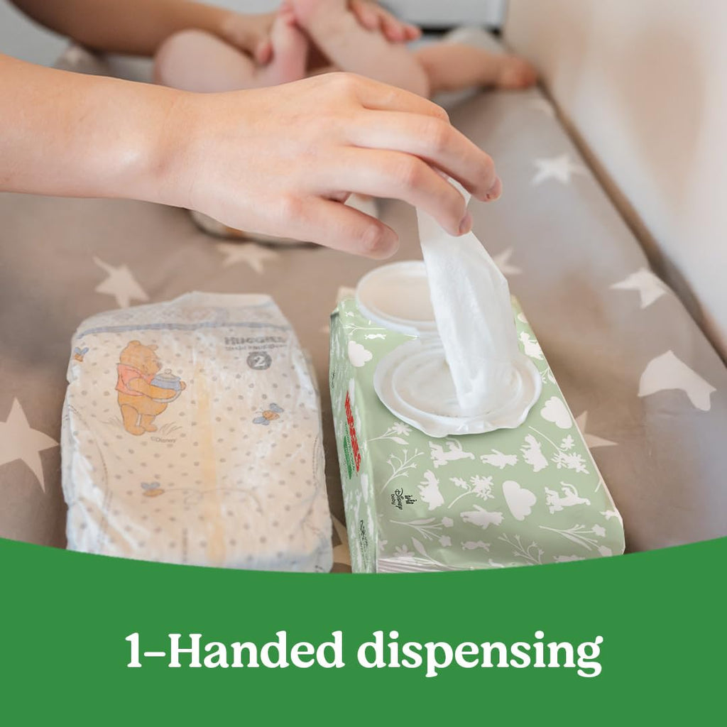 Huggies Natural Care Sensitive Baby Wipes, Unscented, Hypoallergenic, 99% Purified Water, 12 Flip-Top Packs (768 Wipes Total), Packaging May Vary Jansha Store