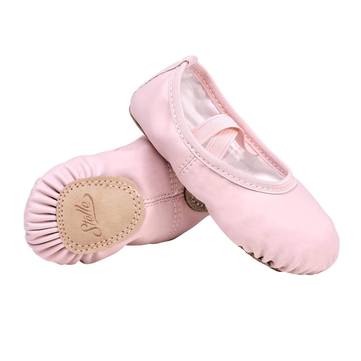 Stelle Ballet Shoes for Girls Toddler Soft Leather Split Sole Jansha Store