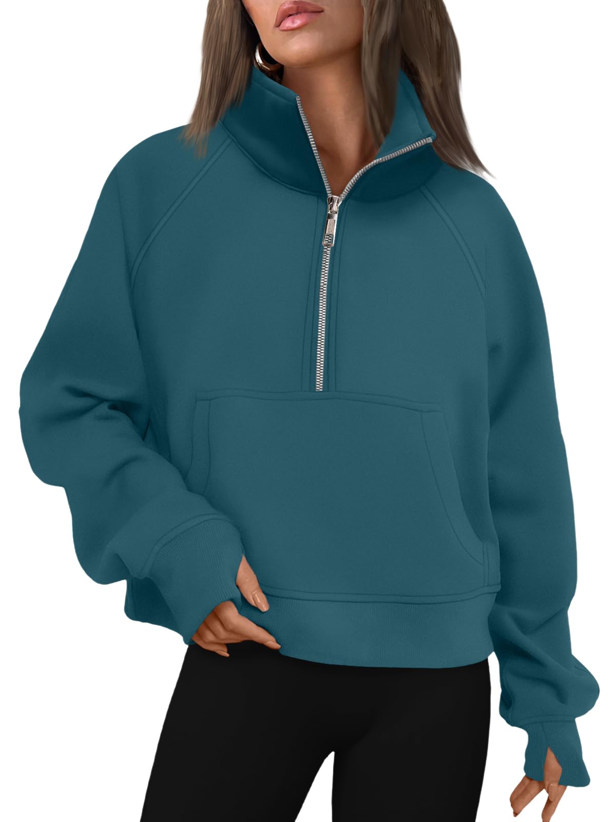 AUTOMET Womens Sweatshirts Half Zip Fleece Pullover Fall Outfits Jansha Store