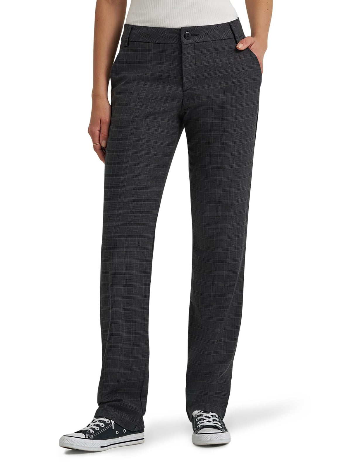 Lee Women's Wrinkle Free Relaxed Fit Straight Leg Pant Jansha Store