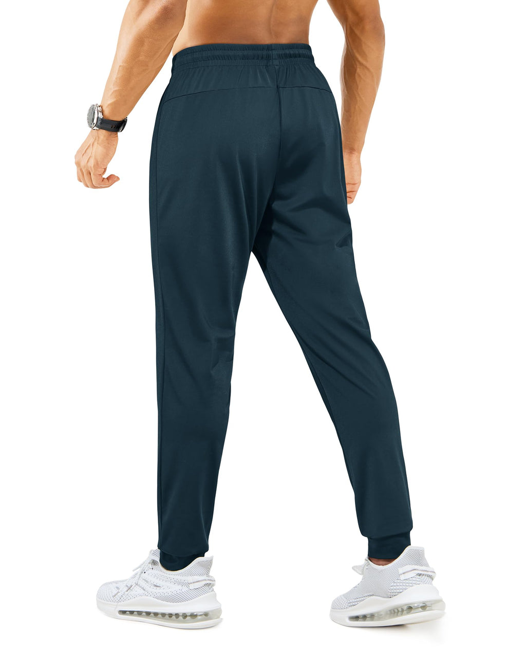 Mens Sweatpants with Zipper Pockets Lightweight Athletic Joggers for Workout Running Gym Track Casual Wear Jansha Store
