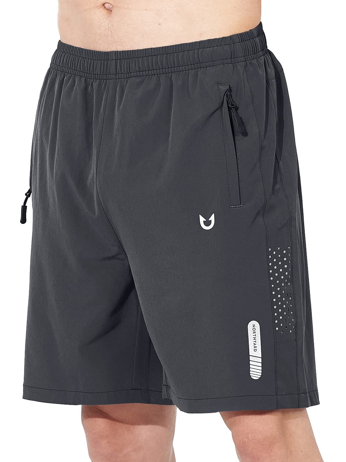 NORTHYARD Men's Athletic Running Shorts Gym Workout 7"/9"/5" Zipper Pockets Jansha Store