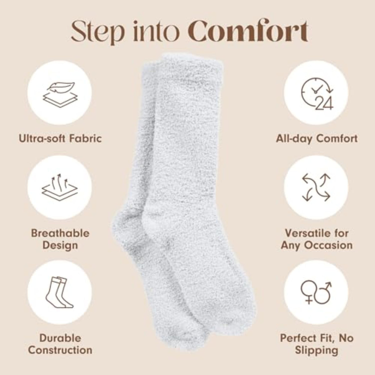 Unboxme Gifts Warm & Cozy Ultra-Luxe Cloud Fuzzy Socks, Gifts for Women Jansha Store