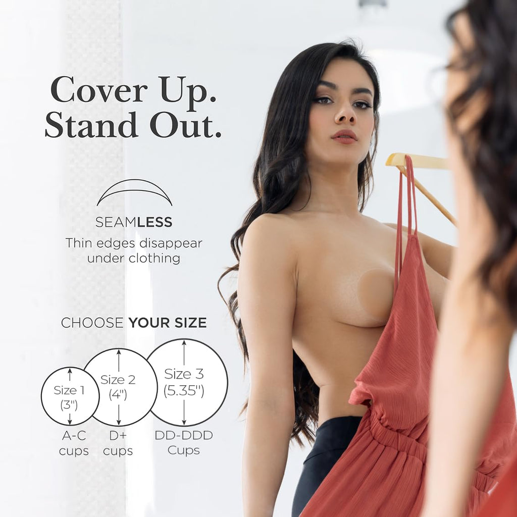 Nippies Reusable Nipple Covers, Skin Safe Pasties in Circle or Lift Style Jansha Store