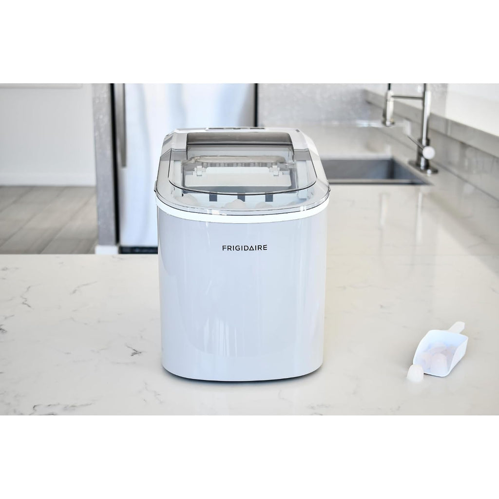 FRIGIDAIRE EFIC189-Silver Compact Ice Maker, 26 lb per Day, Silver Jansha Store