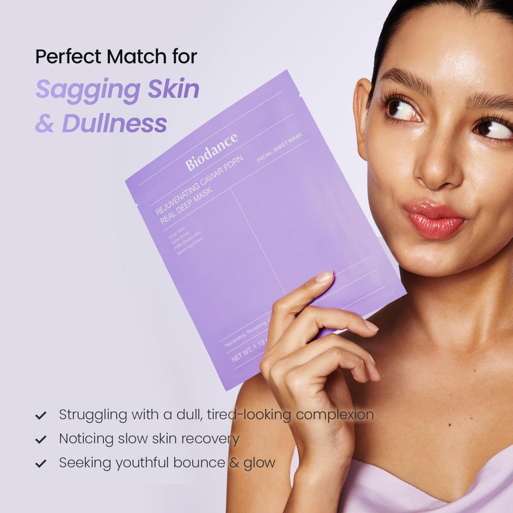 BIODANCE Bio-Collagen Real Deep Mask, Hydrating Overnight Hydrogel Face Mask, Pore Minimizing, Elasticity, Plumping, Travel Essentials & Self Care Gifts for Women, Korean Skin Care | 1.19oz(34g) x 4ea Jansha Store