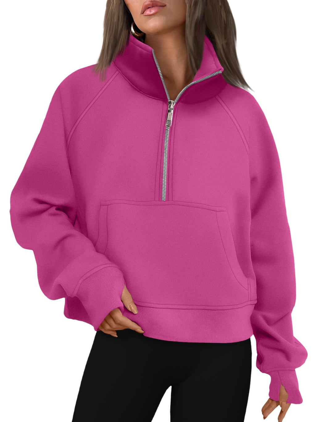 AUTOMET Womens Sweatshirts Half Zip Fleece Pullover Fall Outfits Jansha Store
