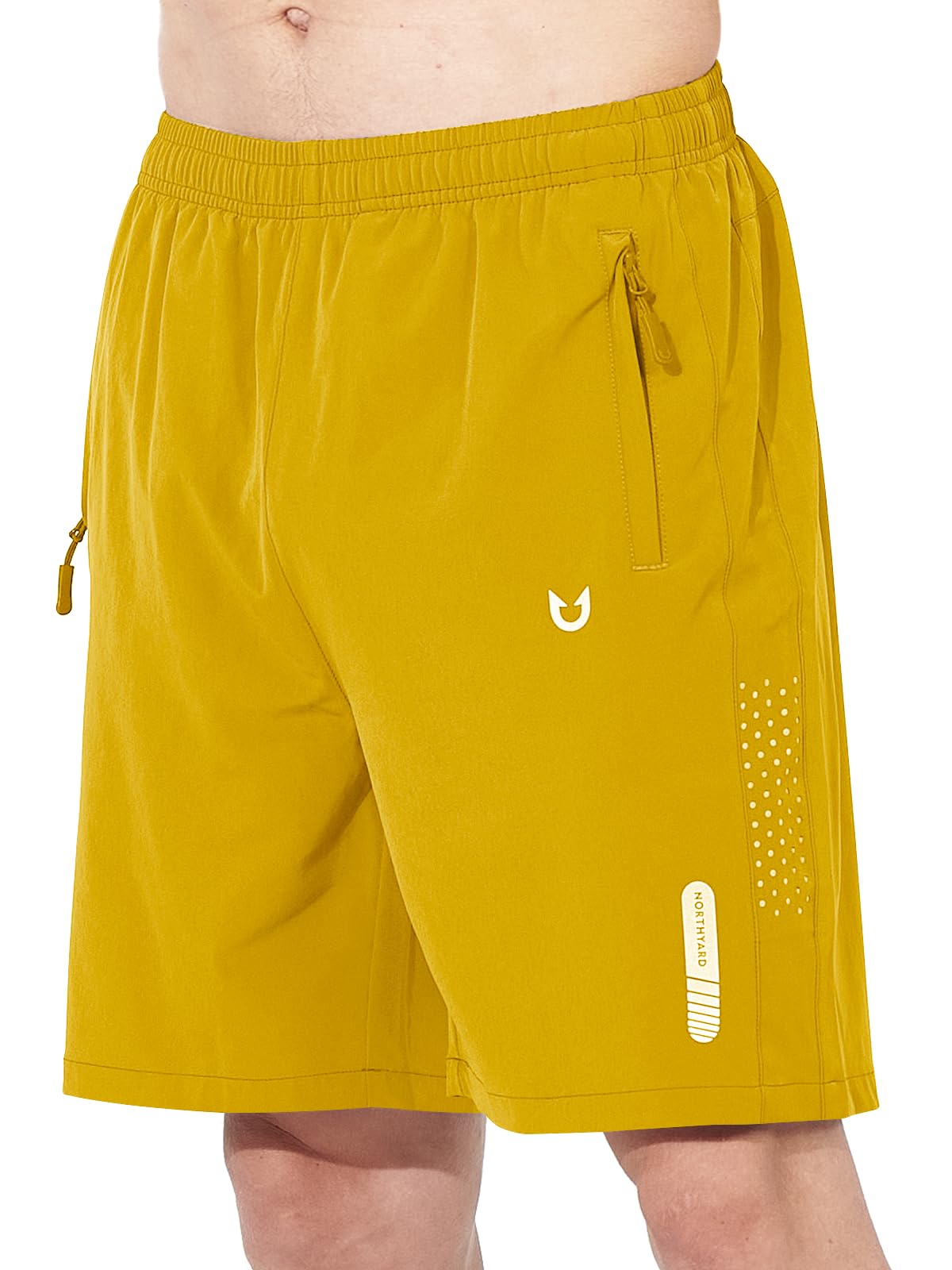 NORTHYARD Men's Athletic Running Shorts Gym Workout 7"/9"/5" Zipper Pockets Jansha Store
