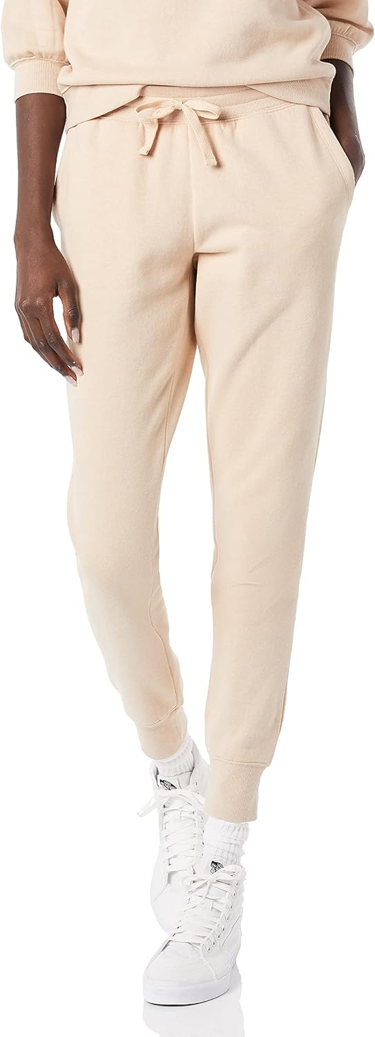 Amazon Essentials Women's Cotton Fleece Jogger Sweatpants with Drawstring (Available in Plus Size) Jansha Store