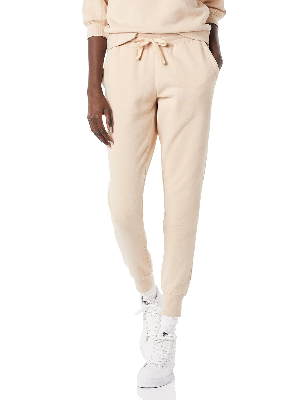 Amazon Essentials Women's Cotton Fleece Jogger Sweatpants with Drawstring (Available in Plus Size) Jansha Store