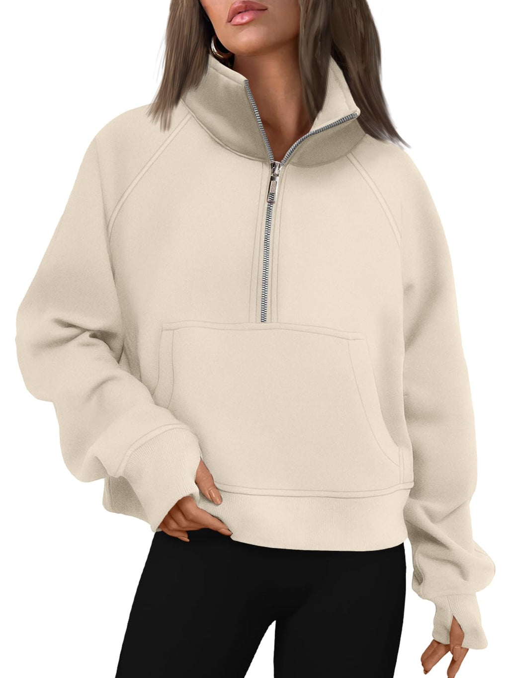 AUTOMET Womens Sweatshirts Half Zip Fleece Pullover Fall Outfits Jansha Store