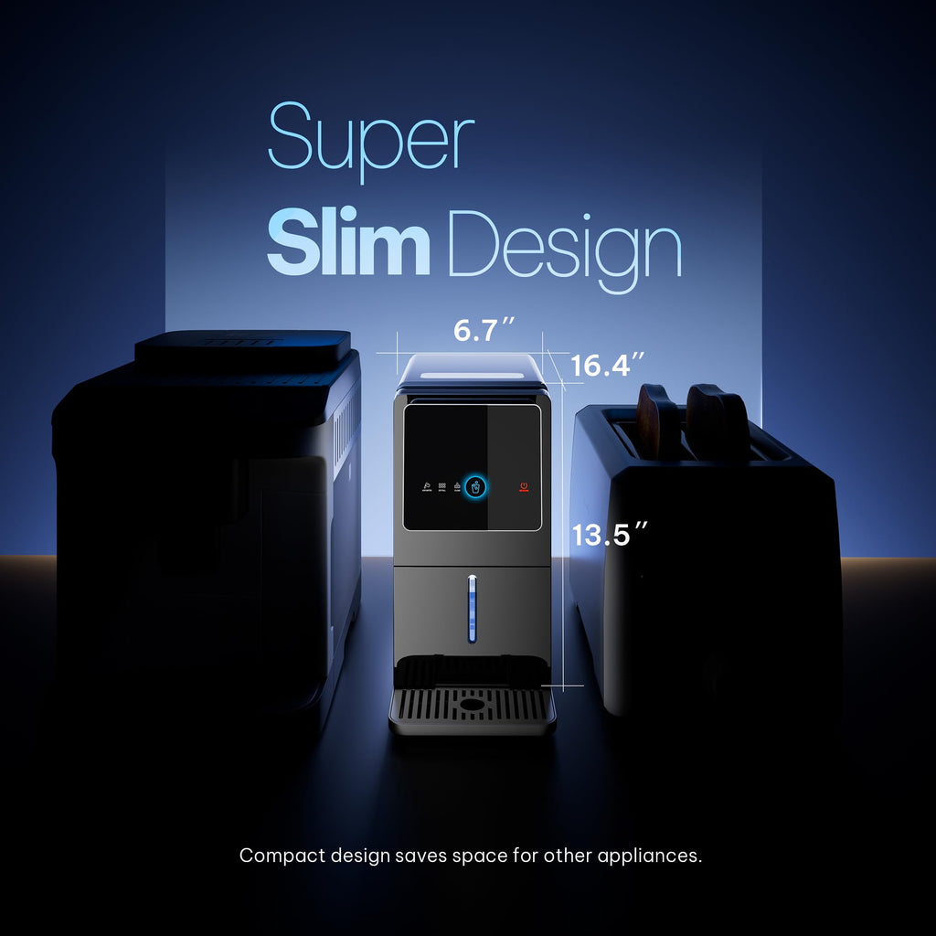 Silonn Nugget Ice Maker, Smart Countertop Ice Machine with APP & Voice Control, Self-Cleaning, 44lbs/24H Soft Chewable Sonic Ice, 3L Tank, for Home Kitchen & Party Jansha Store