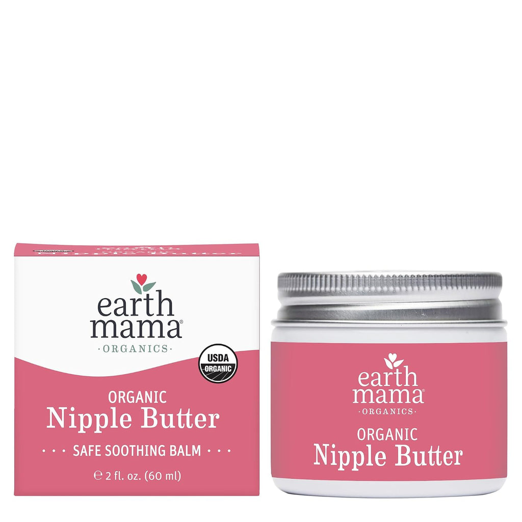 Earth Mama Organic Nipple Butter, Lanolin-Free Breastfeeding Cream, 2 fl oz Jansha Store