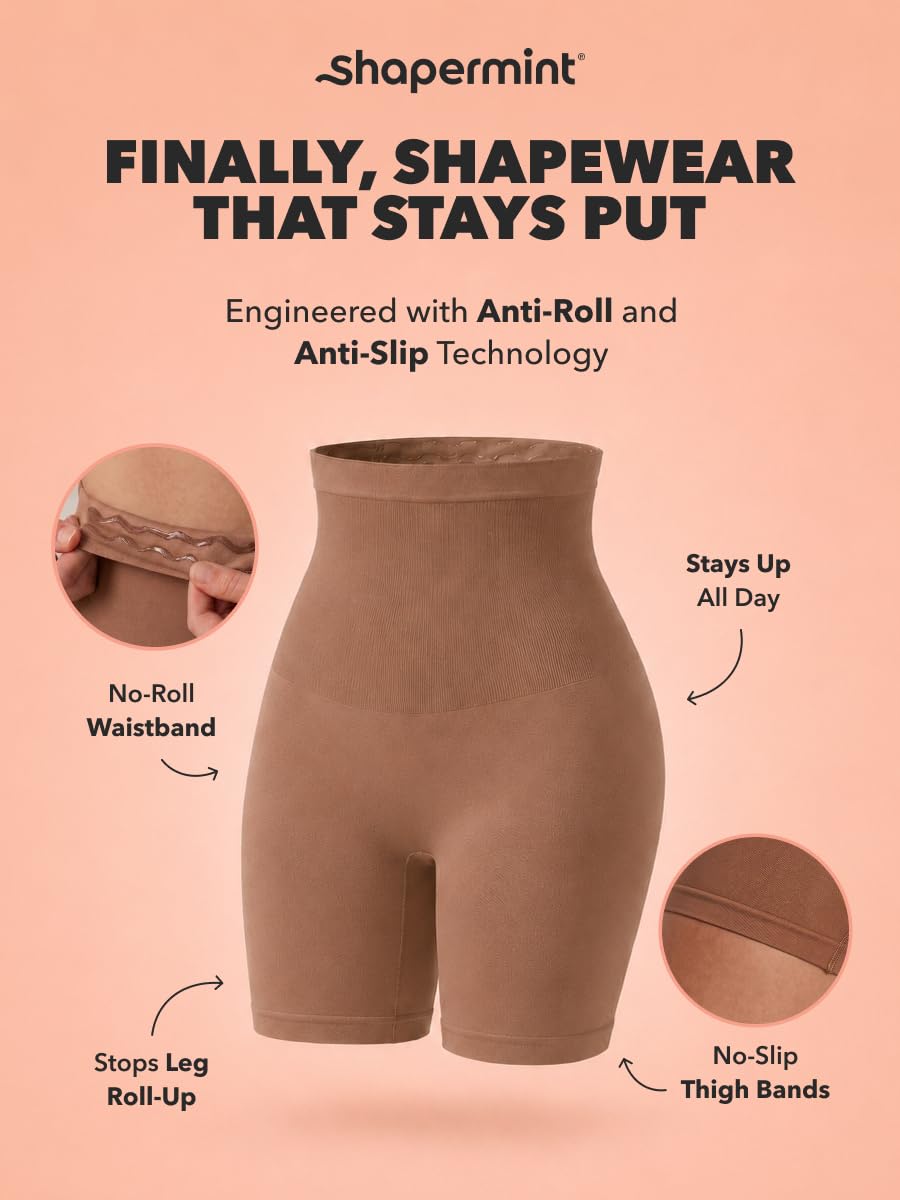 SHAPERMINT Shapewear for Women - High-Waisted Shapewear Tummy Control Shorts, Thigh Slimmer, Underwear for Women Jansha Store