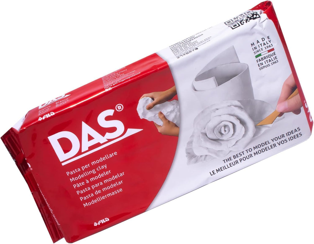 DAS Modeling Clay Air Hardening, White, 2.2lb, 1 Count Jansha Store
