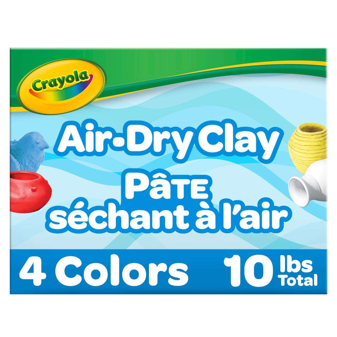 Crayola Air Dry Clay (5lbs), Teacher Supplies, Natural White Modeling Clay for Kids, Sculpting Material, Bulk Craft Supplies for Art Classrooms Jansha Store