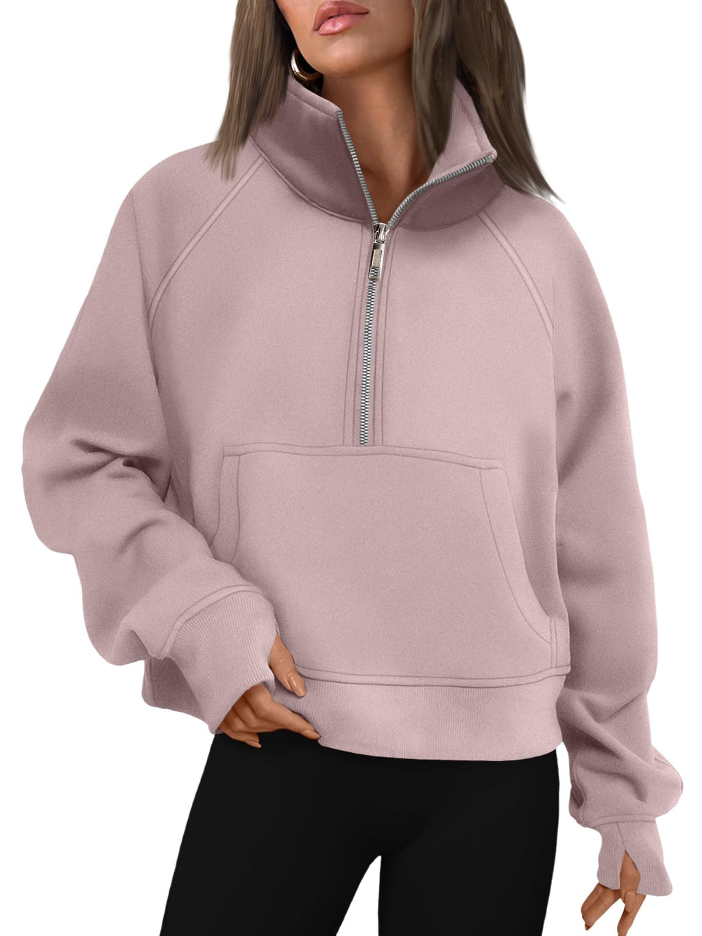 AUTOMET Womens Sweatshirts Half Zip Fleece Pullover Fall Outfits Jansha Store