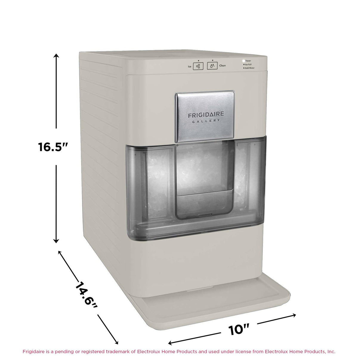 Frigidaire, 26 lb per Day, Countertop Bullet Ice Maker, Stainless Steel Jansha Store