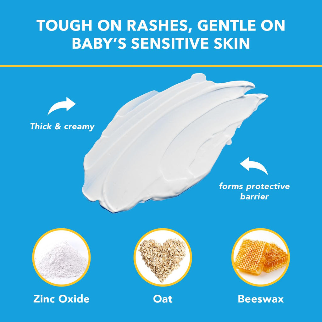 Triple Paste Diaper Rash Cream, Zinc Oxide Baby Ointment, 3 oz Jansha Store