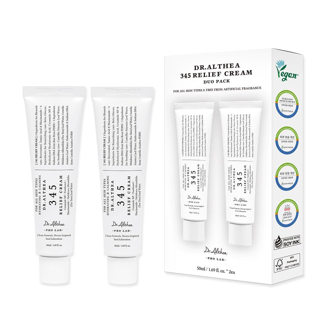 Dr.Althea 345 Relief Cream, 1.69 Fl Oz (Ver.2 - Pack of 2) Jansha Store
