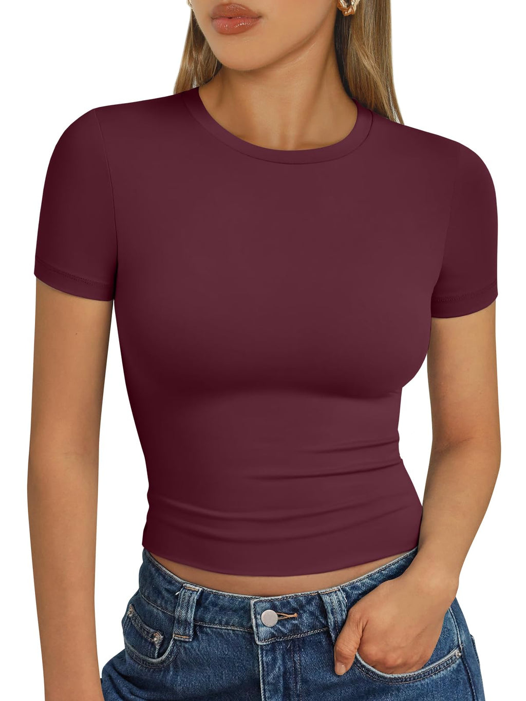 Trendy Queen Womens Short Sleeve T Shirt Basic Summer Top Jansha Store