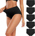 Molasus Women's Cotton Underwear High Waisted Full Coverage Ladies Panties (Regular & Plus Size) Jansha Store