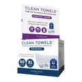 Clean Skin Club Clean Towels XL® Original 50 Ct + Healthy Aging 10ct Travel Pack Duo, 100% USDA Biobased Disposable Face Towels, Makeup Remover Dry Wipes, Ultra Soft, Smooths Fine Lines & Wrinkles Jansha Store