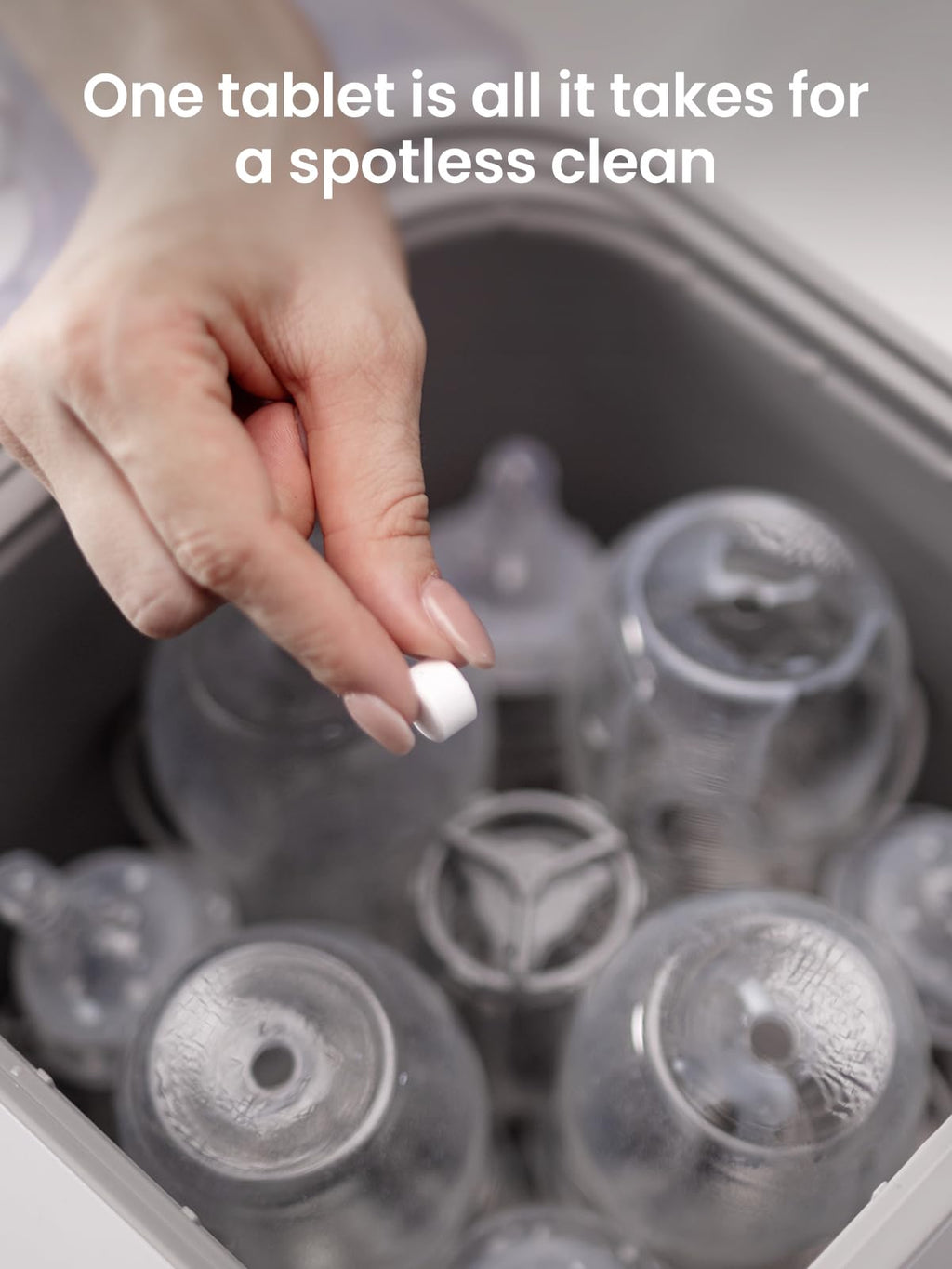 GROWNSY Detergent Tablets for Bottle Washer 130 Count, Safe & Deep Cleaning Jansha Store