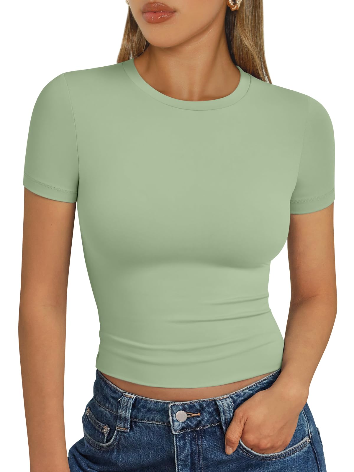 Trendy Queen Womens Short Sleeve T Shirt Basic Summer Top Jansha Store