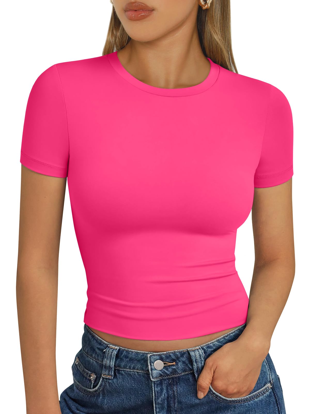 Trendy Queen Womens Short Sleeve T Shirt Basic Summer Top Jansha Store