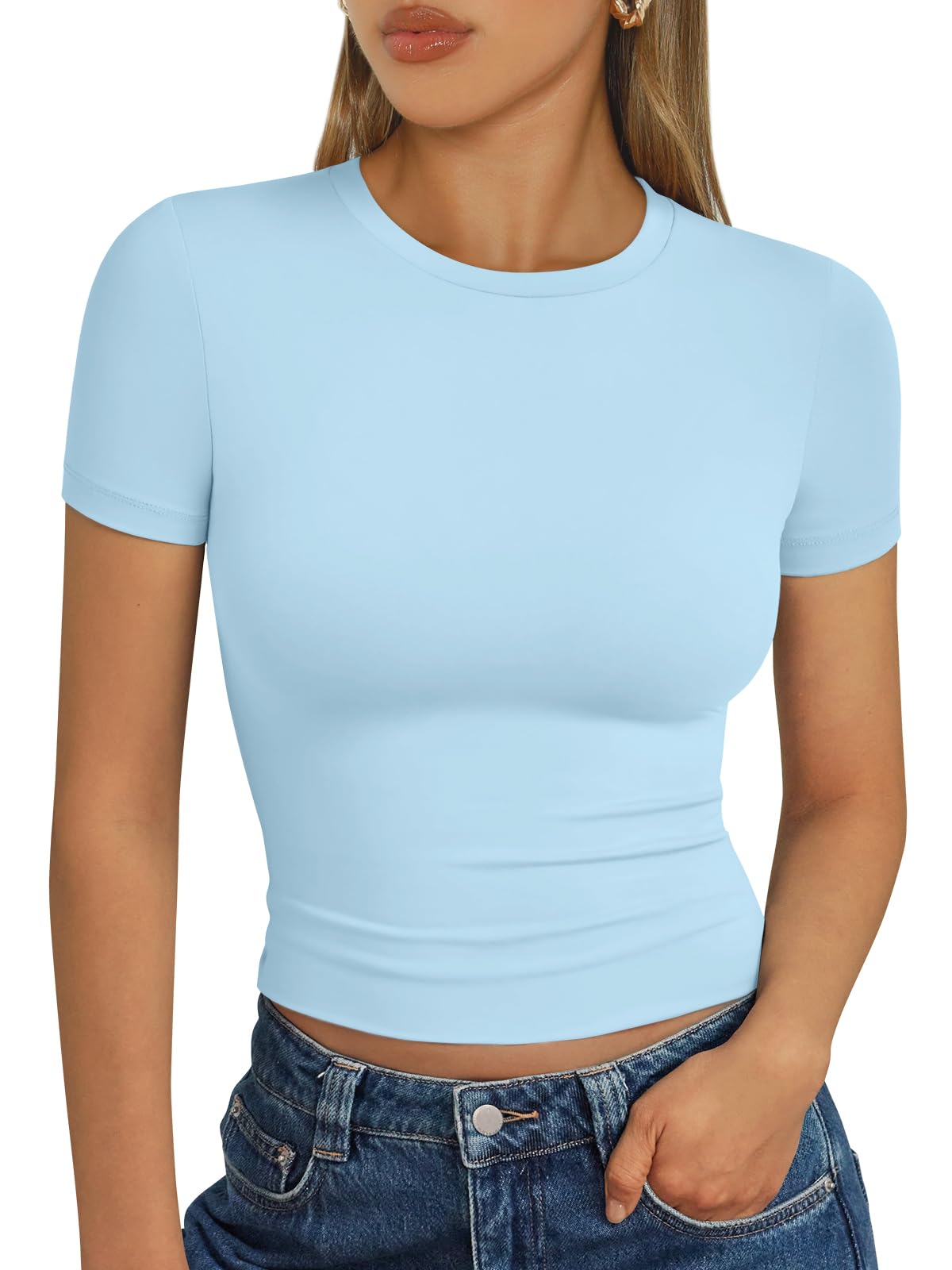 Trendy Queen Womens Short Sleeve T Shirt Basic Summer Top Jansha Store
