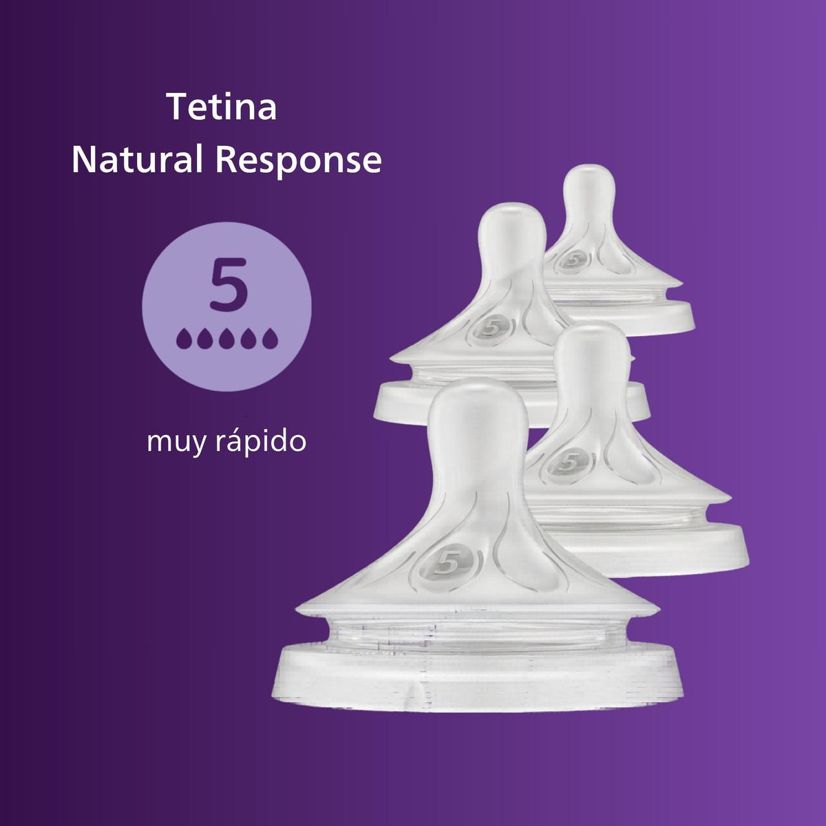 Philips Avent Natural Response Nipples, Fast Flow, 4-Pack Jansha Store
