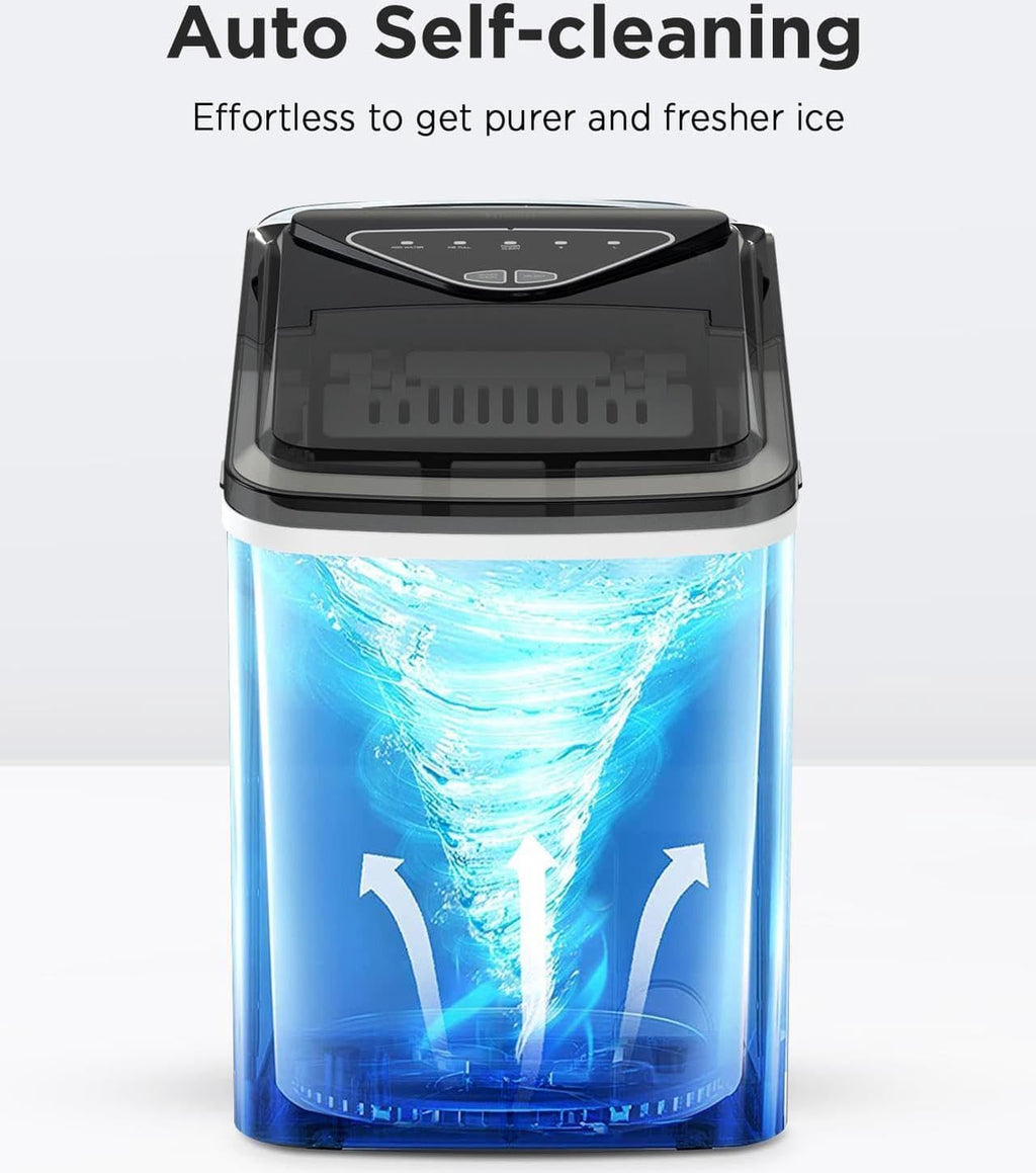 Silonn Nugget Ice Maker Countertop, Pellet Ice Machine with Self-Cleaning Function, Sonic Ice Maker Produces 36lbs of Chewable Ice in 24 Hours, Ideal for Home Kitchen and Office (Stainless Steel) Jansha Store